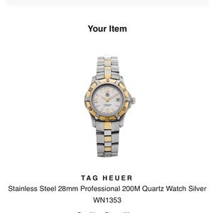 Tag Heuer Two-Tone Professional Stainless Steel Watch